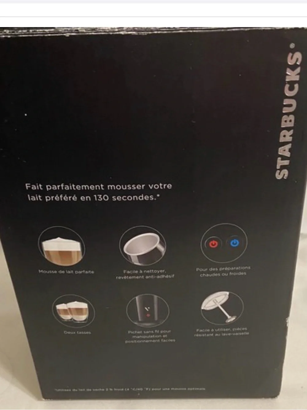 Starbucks Verismo  Black and Silver Electric Milk Frother
